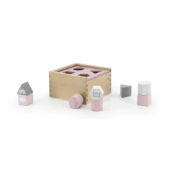 Label Label                    Boîte à formes en bois    Rose