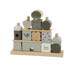 Label Label                    Maison cubes en bois    Vert Olive