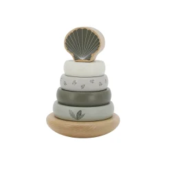 Label Label                    Pyramide à empiler en bois    Vert Olive