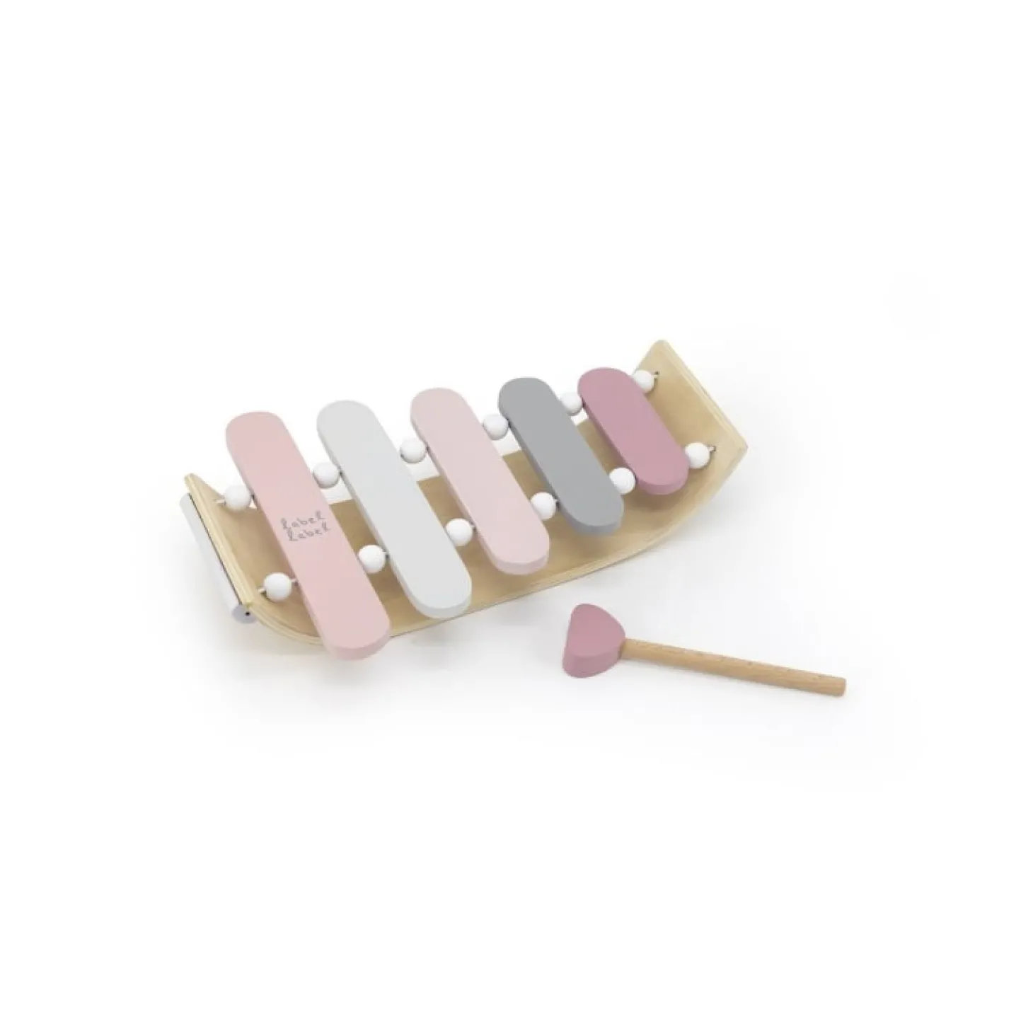 Label Label Xylophone en bois Rose
