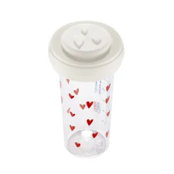 Le biberon Français                    2 opercules en silicone    Cœurs/Mylove