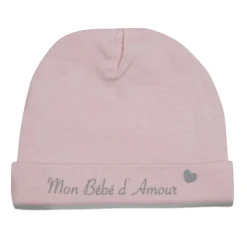 Les Chatounets                    Bonnet nouveau né    Rose            Naissance