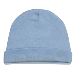 Les Chatounets                    Bonnet nouveau né    Bleu            Naissance