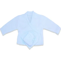 Les Chatounets                    Brassière + Bonnet + Chaussons Flora    Ciel            Naissance