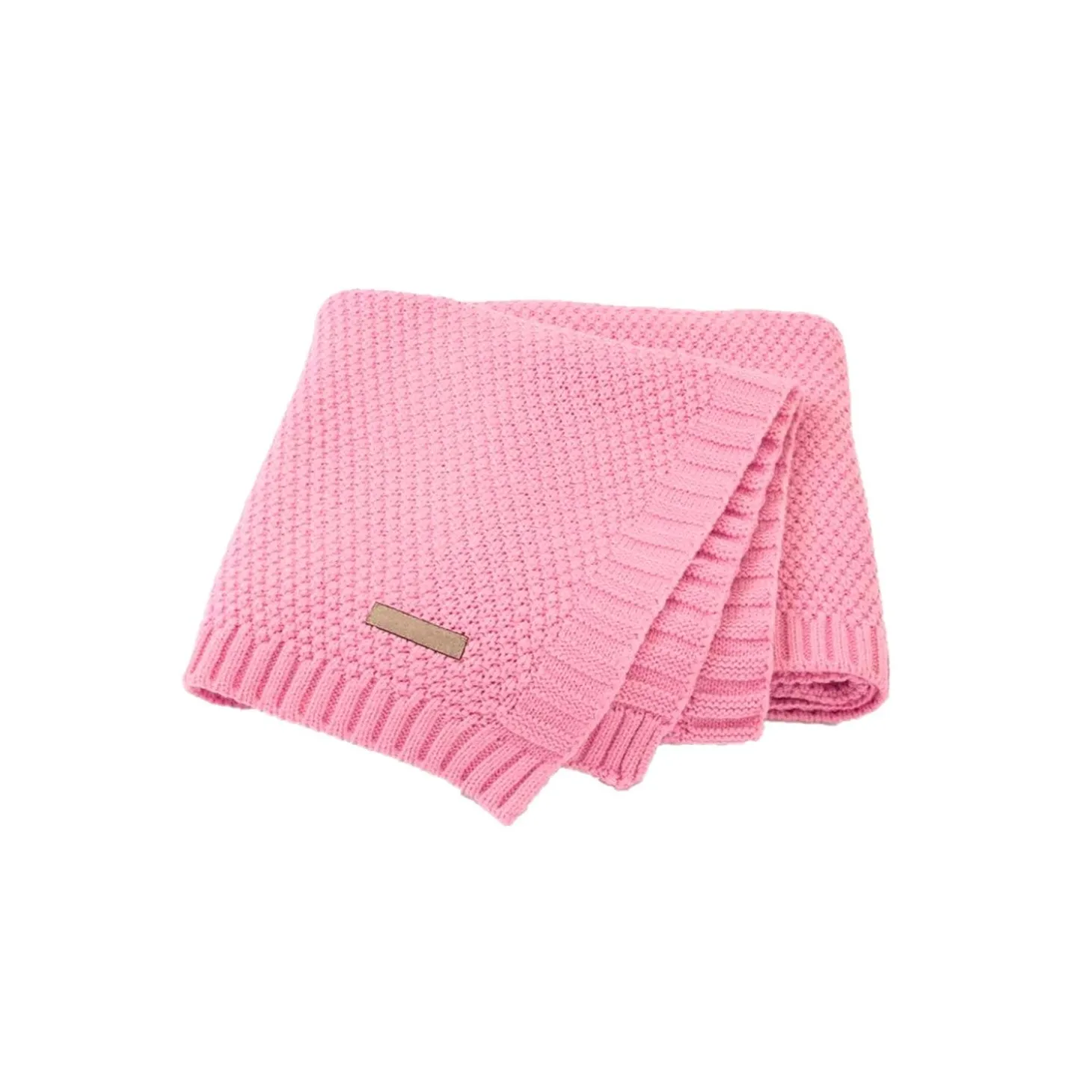 Les Chatounets Couverture tricot Rose