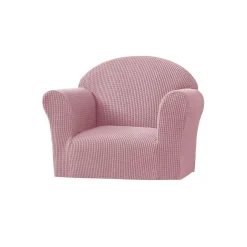 Les Chatounets                    Fauteuil club uni gaufré    Rose
