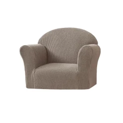 Les Chatounets                    Fauteuil club uni gaufré    Taupe