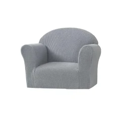 Les Chatounets                    Fauteuil club uni gaufré    Gris