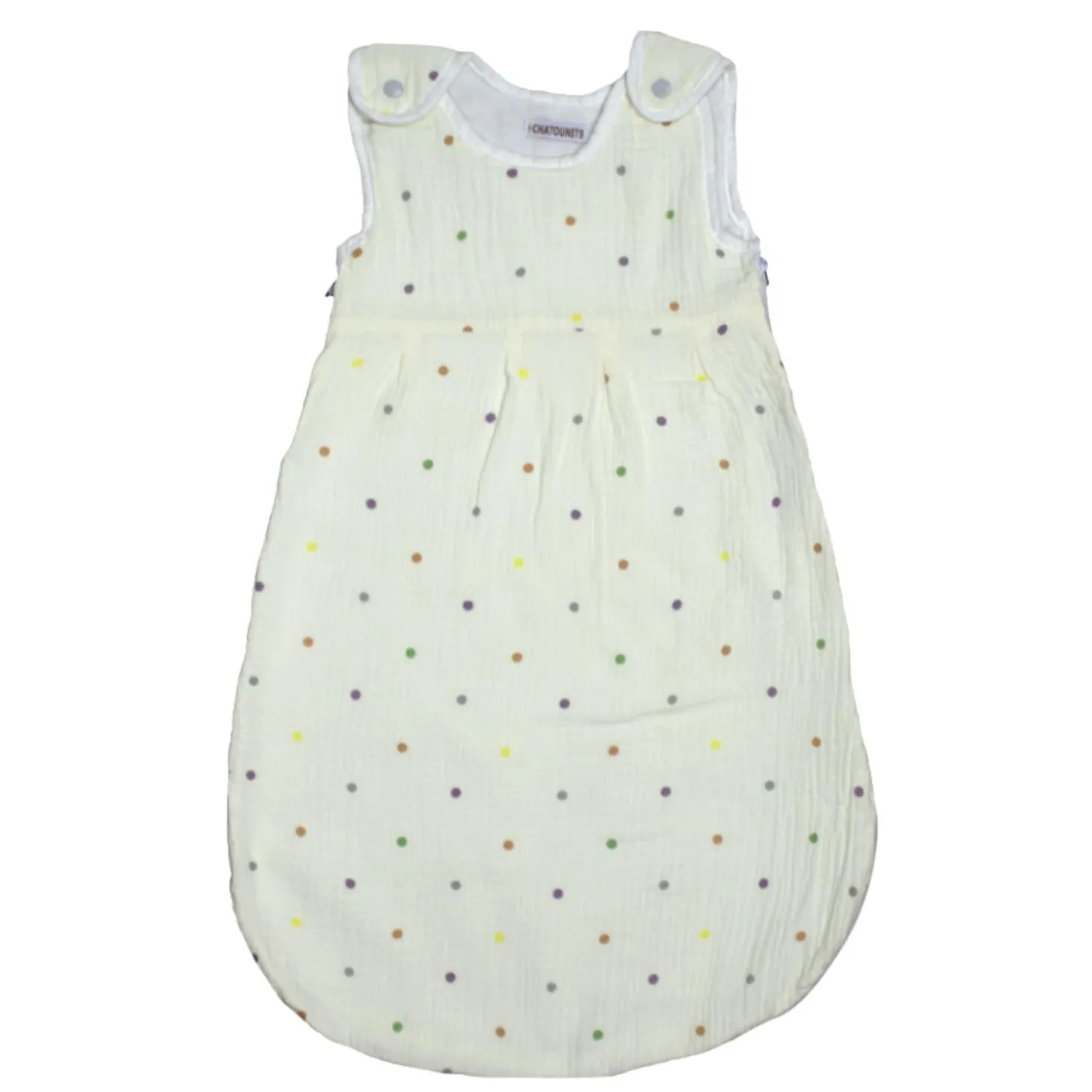 Les Chatounets Gigoteuse naissance mousseline All Over Pois 0-6 mois