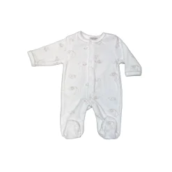 Les Chatounets                    Pyjama All-over Mouton    Blanc/Taupe            0 mois