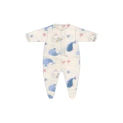 Les Chatounets                    Pyjama coton Baleine    Multicolore