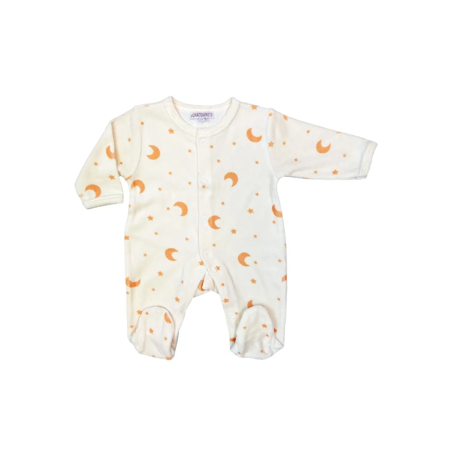 Les Chatounets Pyjama Dors-Bien Lune & Etoiles Imprimé