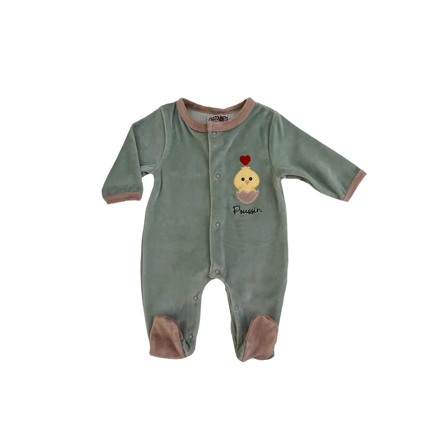 Les Chatounets Pyjama Dors-Bien La Vie à La Ferme Vert Naissance