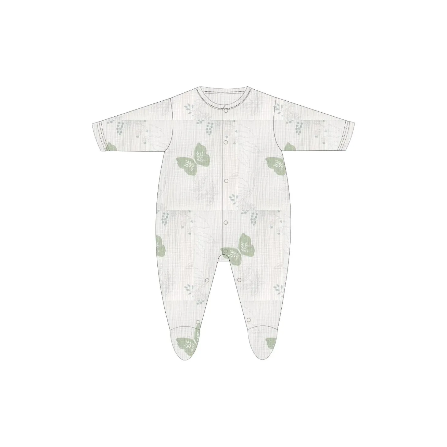 Les Chatounets Pyjama velours Papillon Multicolore