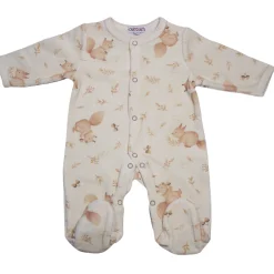 Les Chatounets                    Pyjama velours Noix    Multicolore