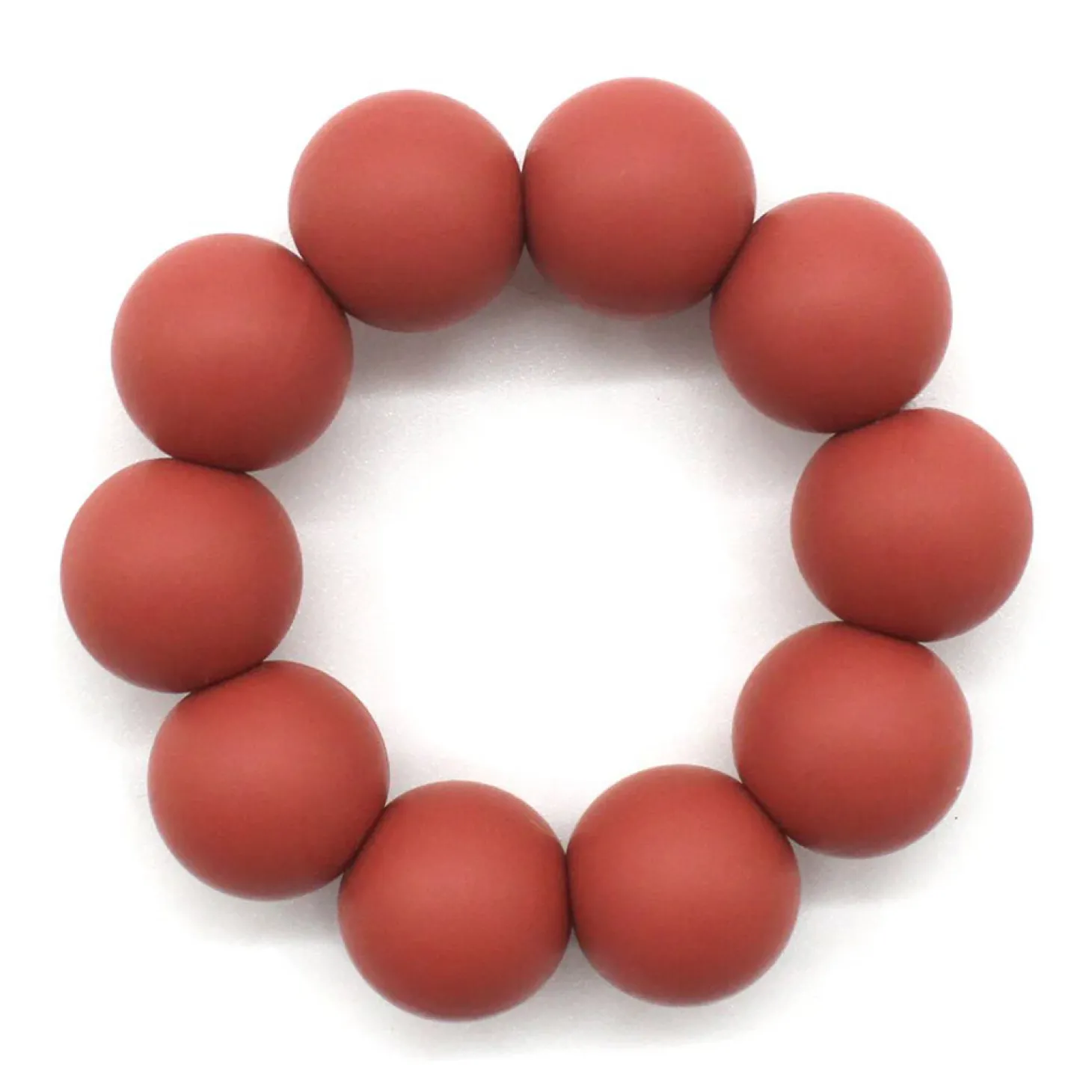 Les Déglingos Anneau de dentition Melimelos lla biche Terracotta