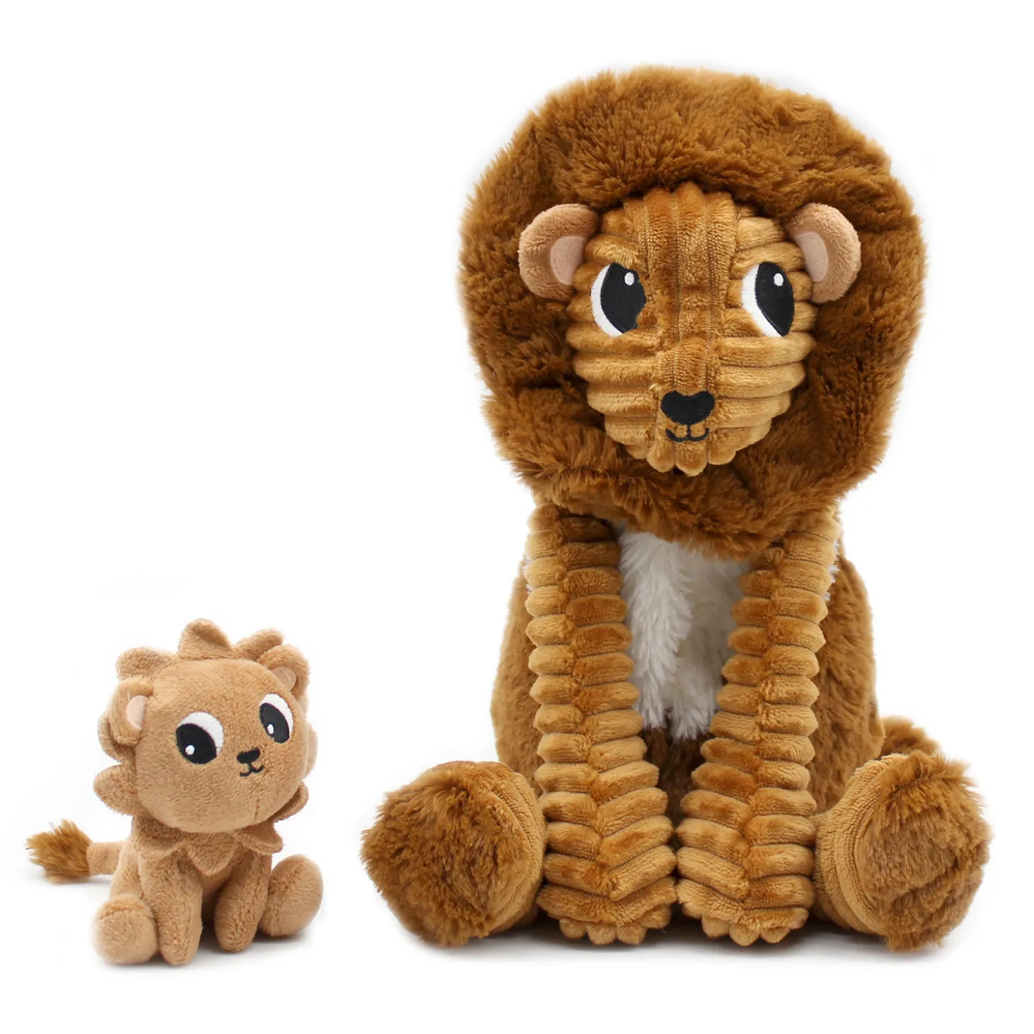 Les Déglingos Peluche avec bébé Ptipotos Lion Papa/Bébé Cassonade Cassonade