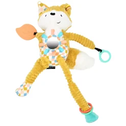 Les Déglingos                    Peluche d'activités Nomade Cyranos Le Renard    Moutarde