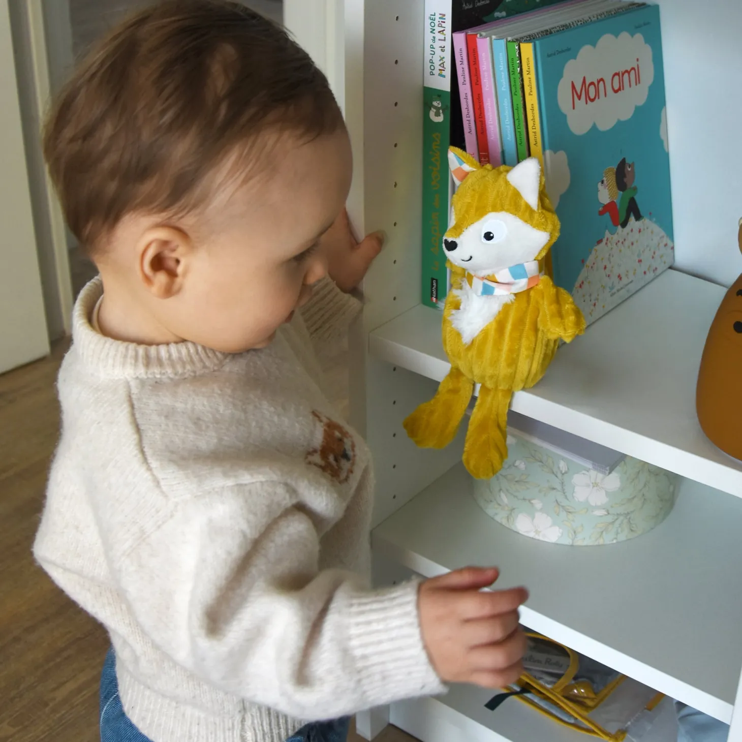 Les Déglingos Peluche Petit Simply Cyranos Le Renard Moutarde