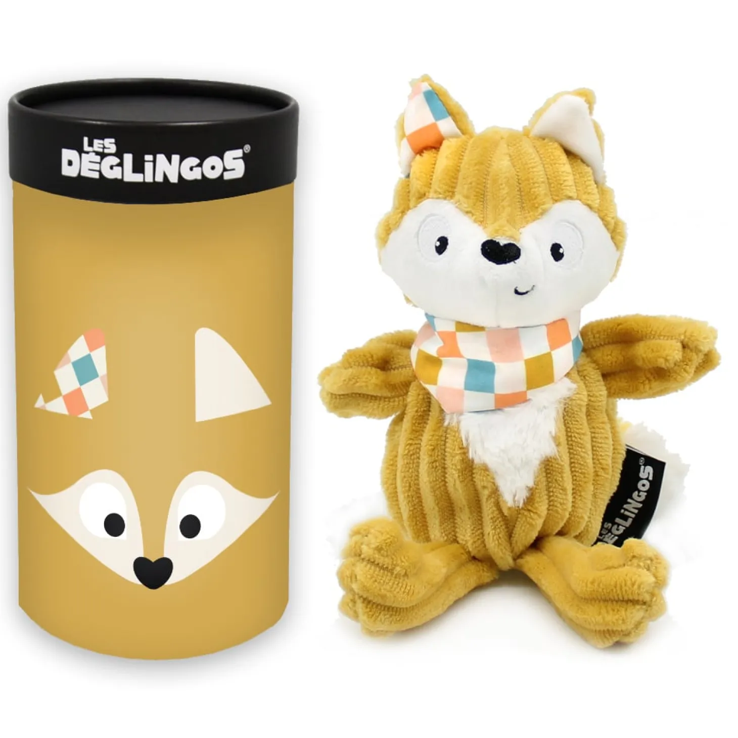 Les Déglingos Peluche Petit Simply Cyranos Le Renard Moutarde