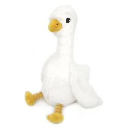 Les Déglingos                    Peluche Ptipotos Oie Maman/Bebe    Blanc