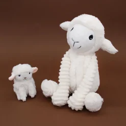 Les Déglingos Peluche Ptipotos Mouton Maman/Bebe Blanc