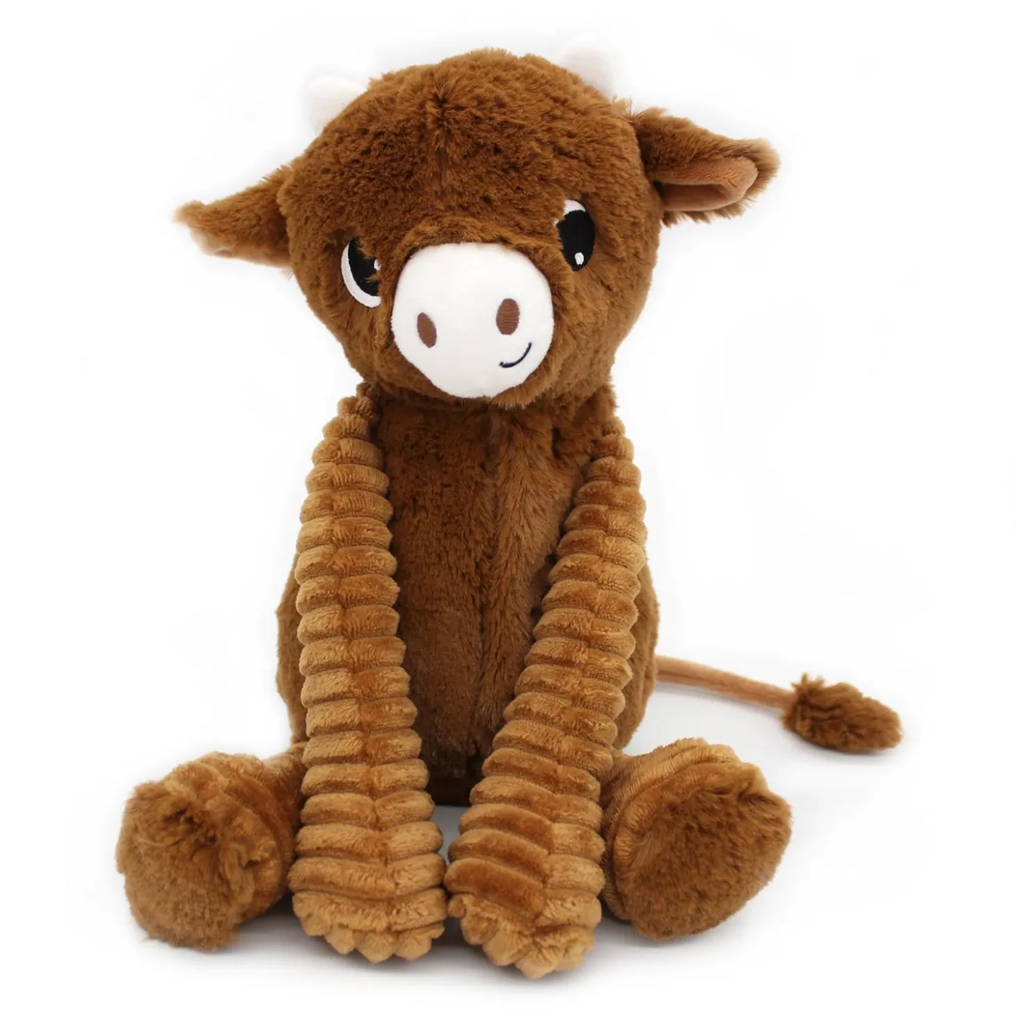 Les Déglingos Peluche Ptipotos Vache Maman/Bebe Cassonade