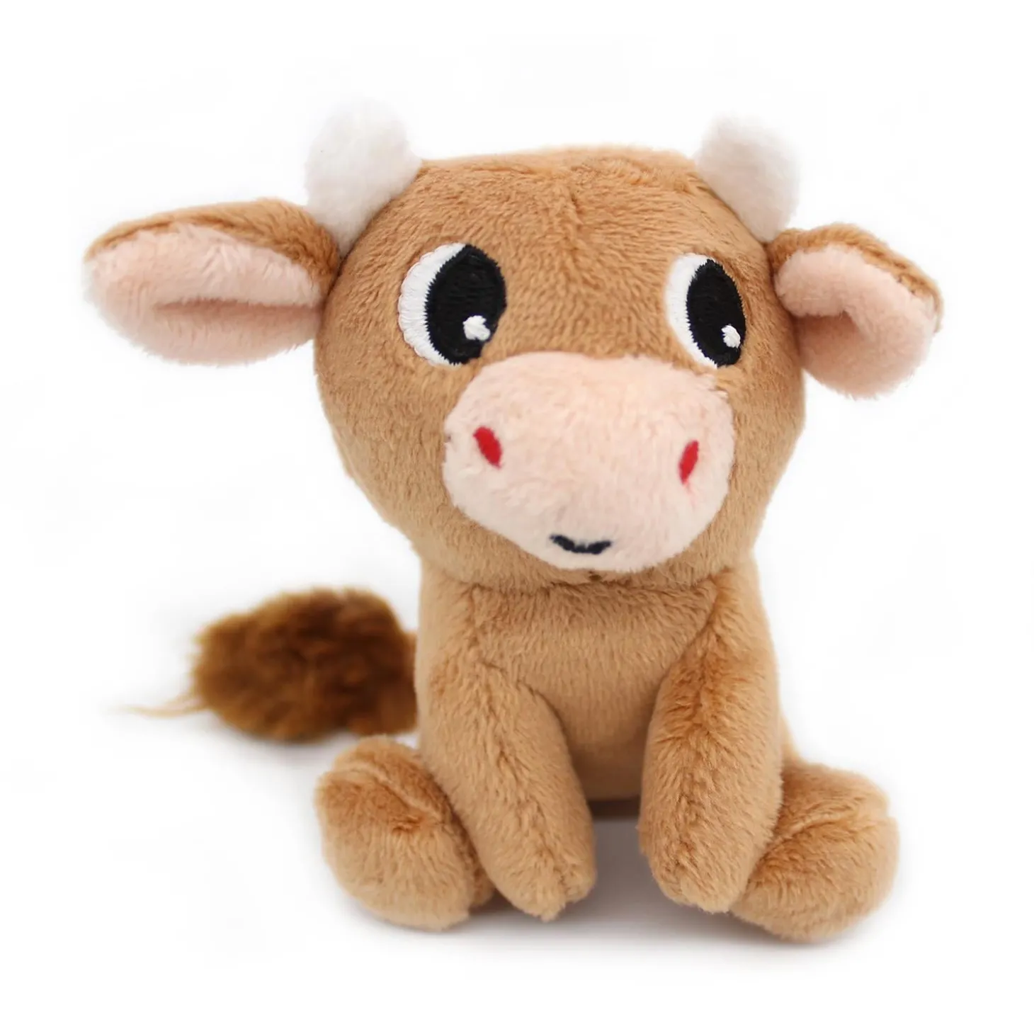 Les Déglingos Peluche Ptipotos Vache Maman/Bebe Cassonade
