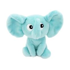 Les Déglingos Peluche Ptipotos Elephant Maman/Bebe Aqua