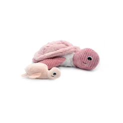 Les Déglingos Peluche Ptipotos Tortue Geante Maman Bébé Rose