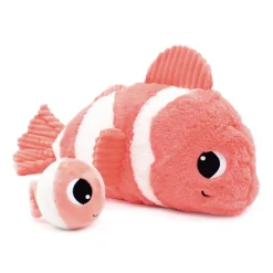 Les Déglingos                    Peluche Ptipotos Poisson Clown Maman/Bebe    Corail
