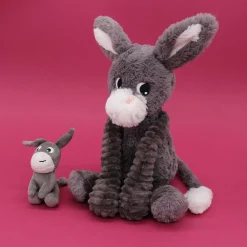 Les Déglingos                    Peluche Ptipotos Ane Maman/Bebe    Gris