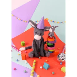 Les Déglingos Peluche Ptipotos Ane Maman/Bebe Gris