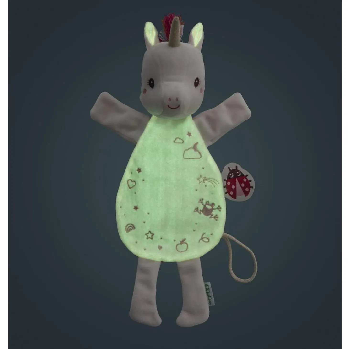 Lilliputiens Doudou Phosphorescent Lena Blanc/ Rose