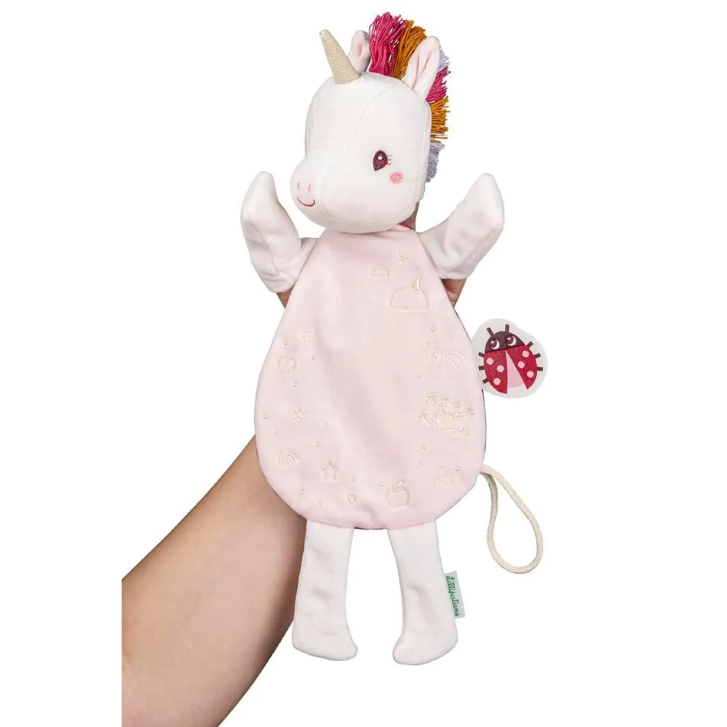 Lilliputiens Doudou Phosphorescent Lena Blanc/ Rose