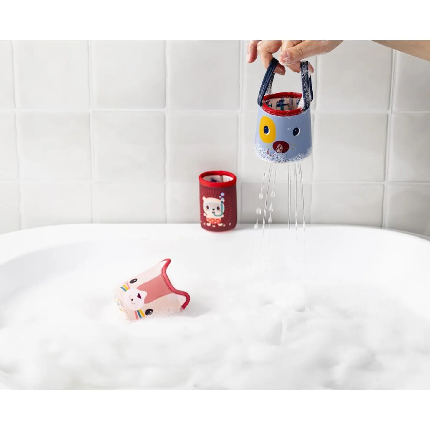 Lilliputiens 3 Gobelets de Bain Jules Multicolore