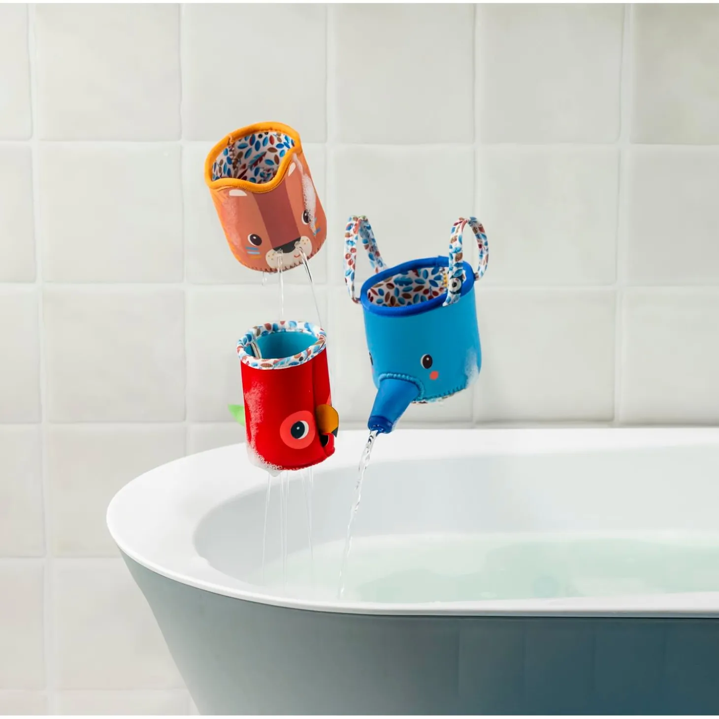 Lilliputiens Gobelets de Bain Jack 3 Multicolore 06 mois