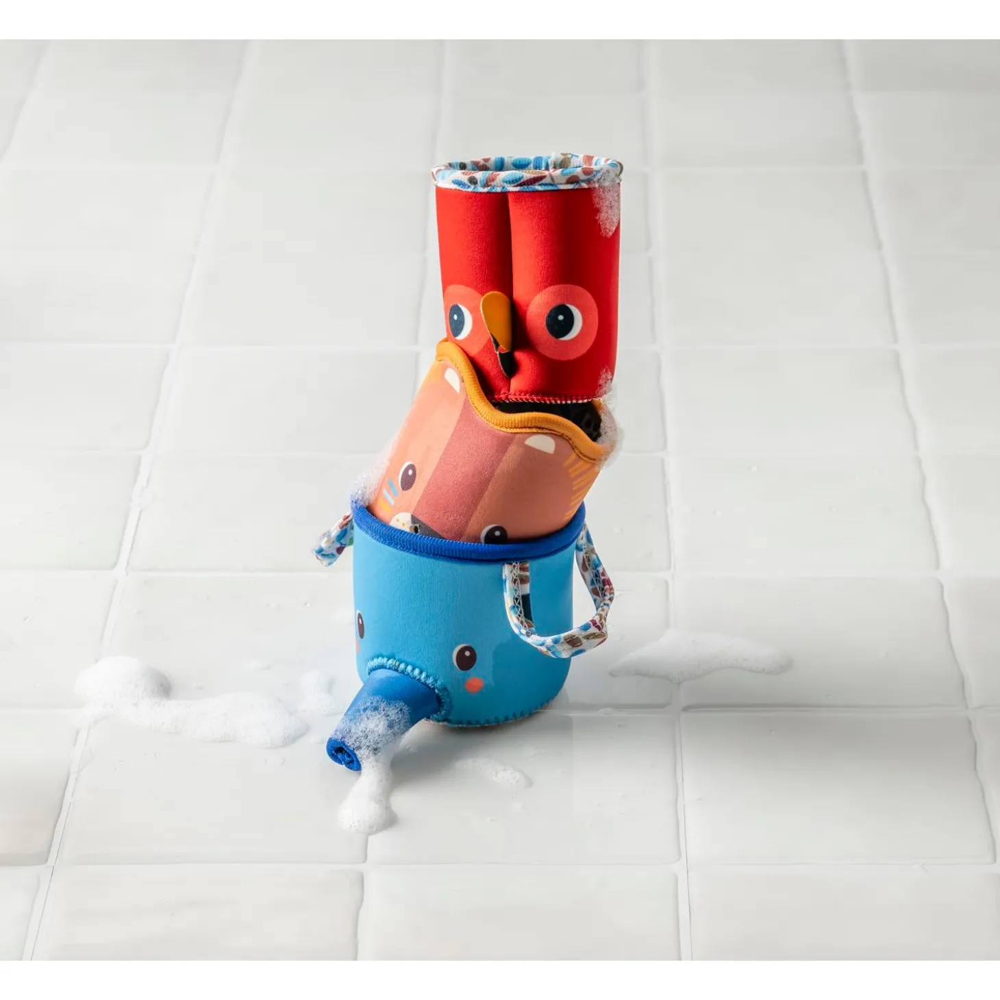 Lilliputiens Gobelets de Bain Jack 3 Multicolore 06 mois