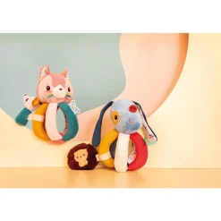 Lilliputiens Hochet à Poignées Jeanne Rose