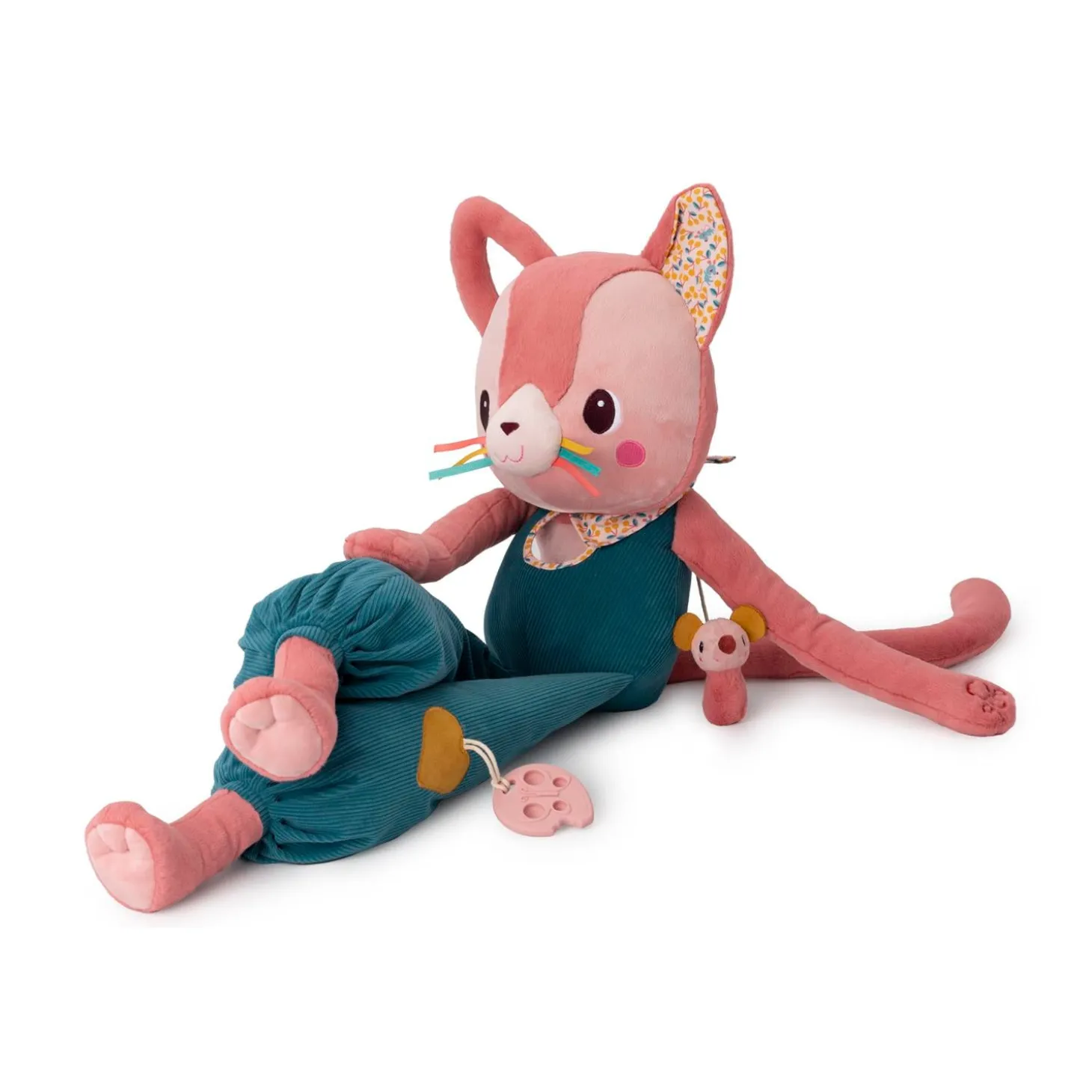 Lilliputiens Jouet jeanne grand chat d'activités Rose/Bleu
