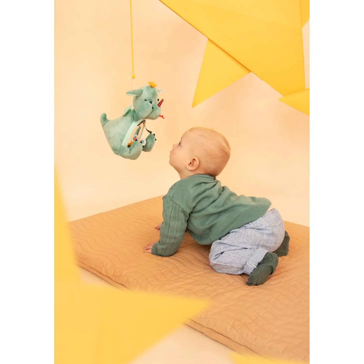 Lilliputiens Jouet joe coucou miroir Vert