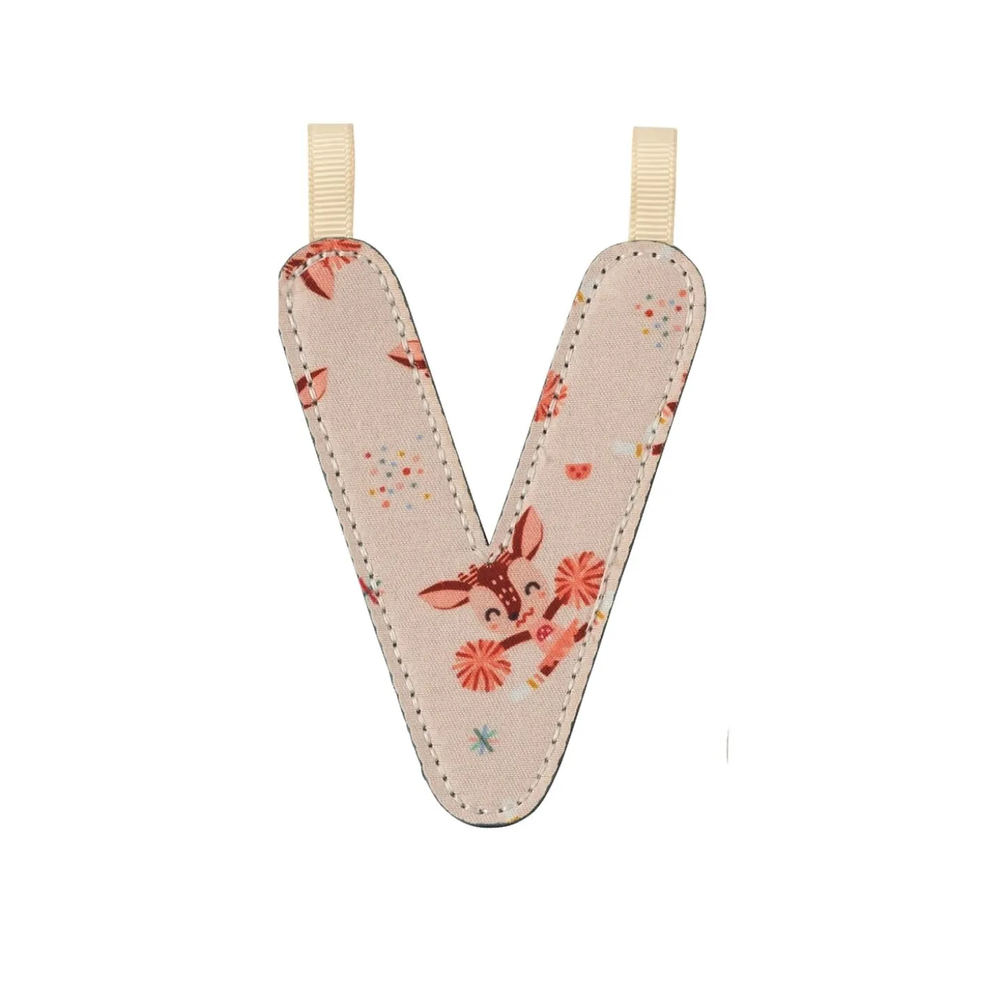 Lilliputiens Lettre V Phosphorescente Rose/ Bleu 01 mois