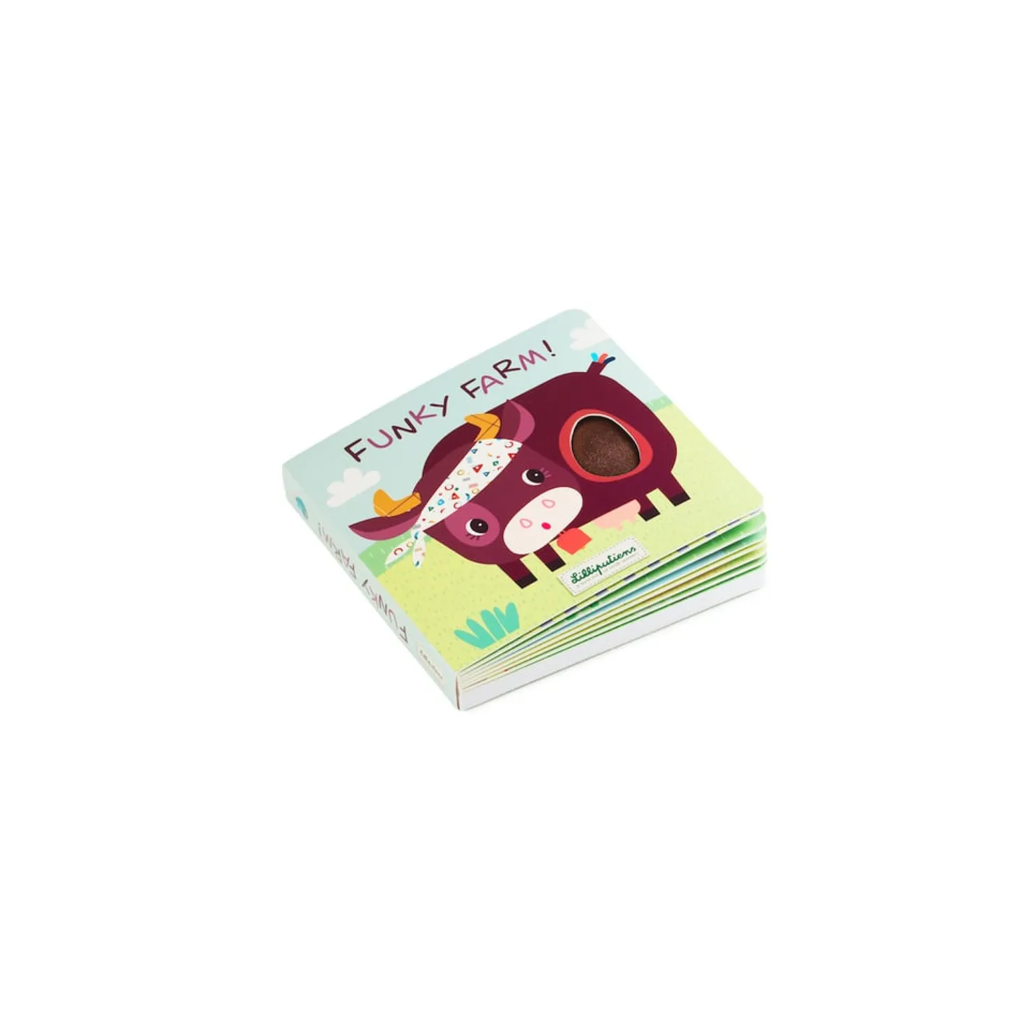 Lilliputiens Livre tactile et sonore Funky farm Multicolore