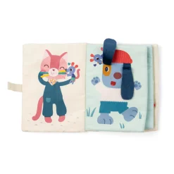 Lilliputiens                    Livre Textures Nina    Multicolore