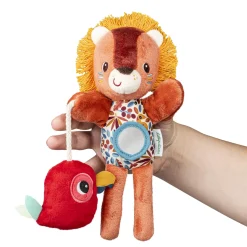 Lilliputiens                    Marionnette d'activités Jack    Orange/ Rouge