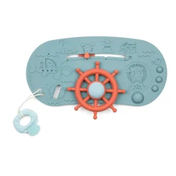 Lilliputiens                    Panneau Bateau Pirate    Vert
