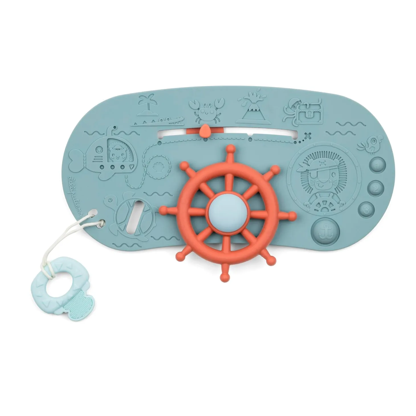 Lilliputiens Panneau Bateau Pirate Vert