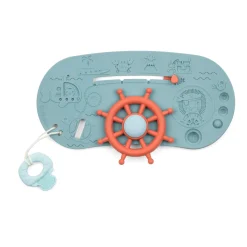 Lilliputiens Panneau Bateau Pirate Vert