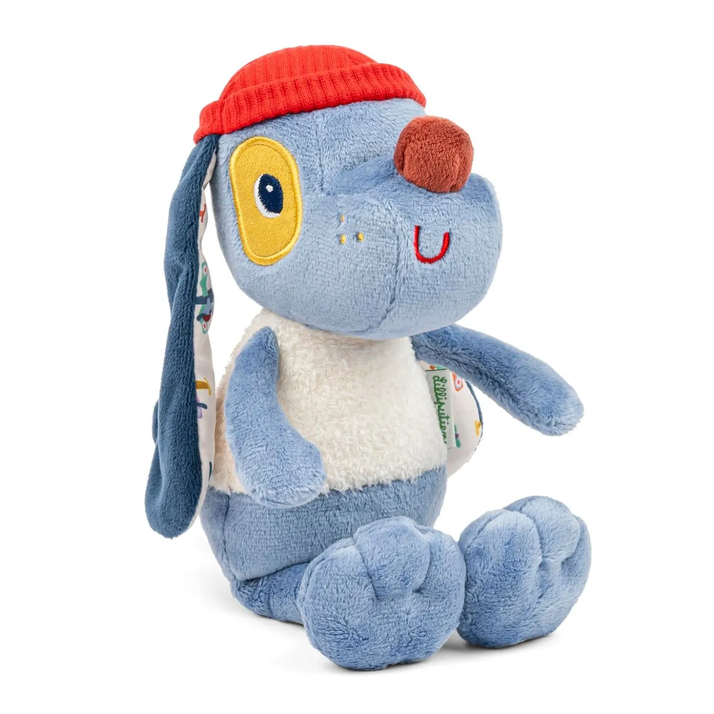 Lilliputiens Peluche Caline Jules Bleu/ Blanc/ Rouge