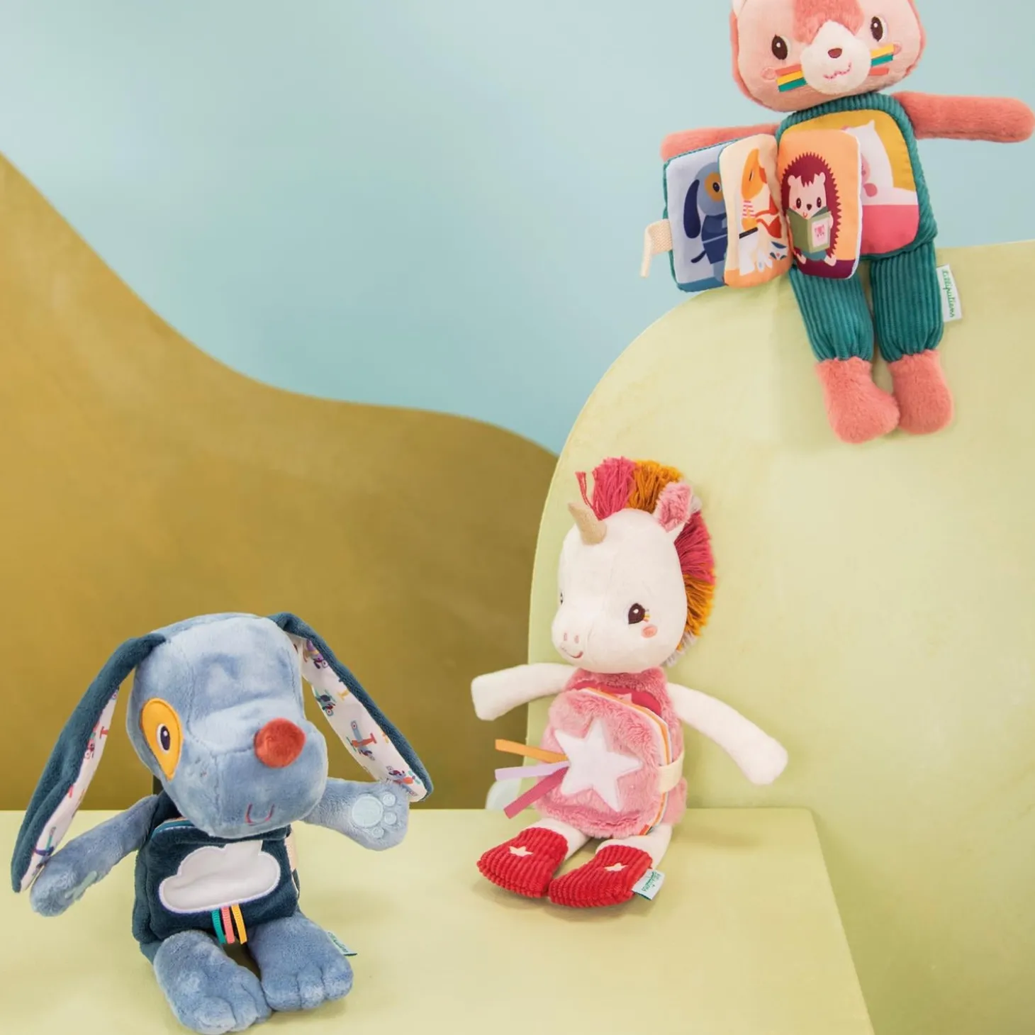 Lilliputiens Peluche à histoire Jeanne Rose 06 mois